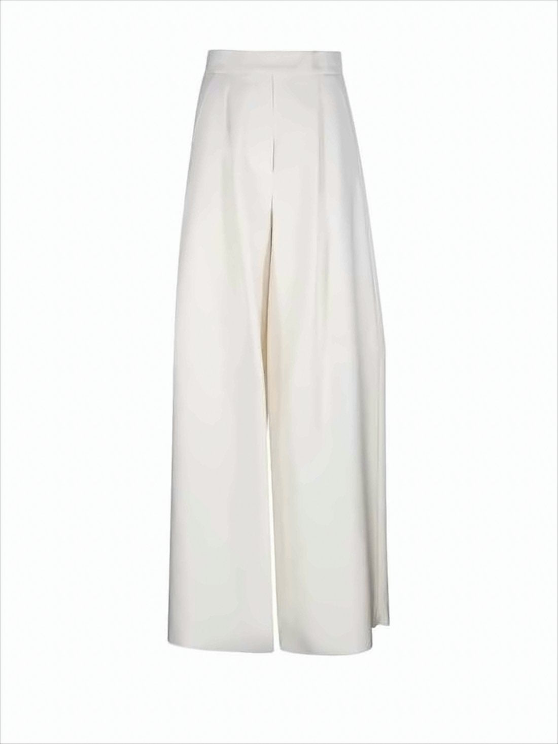 Wide-Leg Suit Pants with High Waist