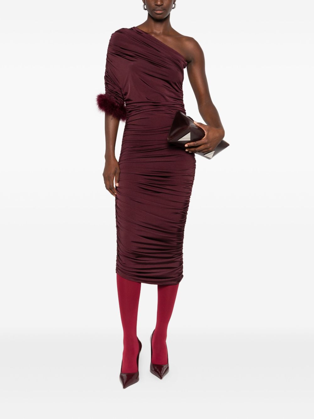 One-Shoulder Midi Dress
