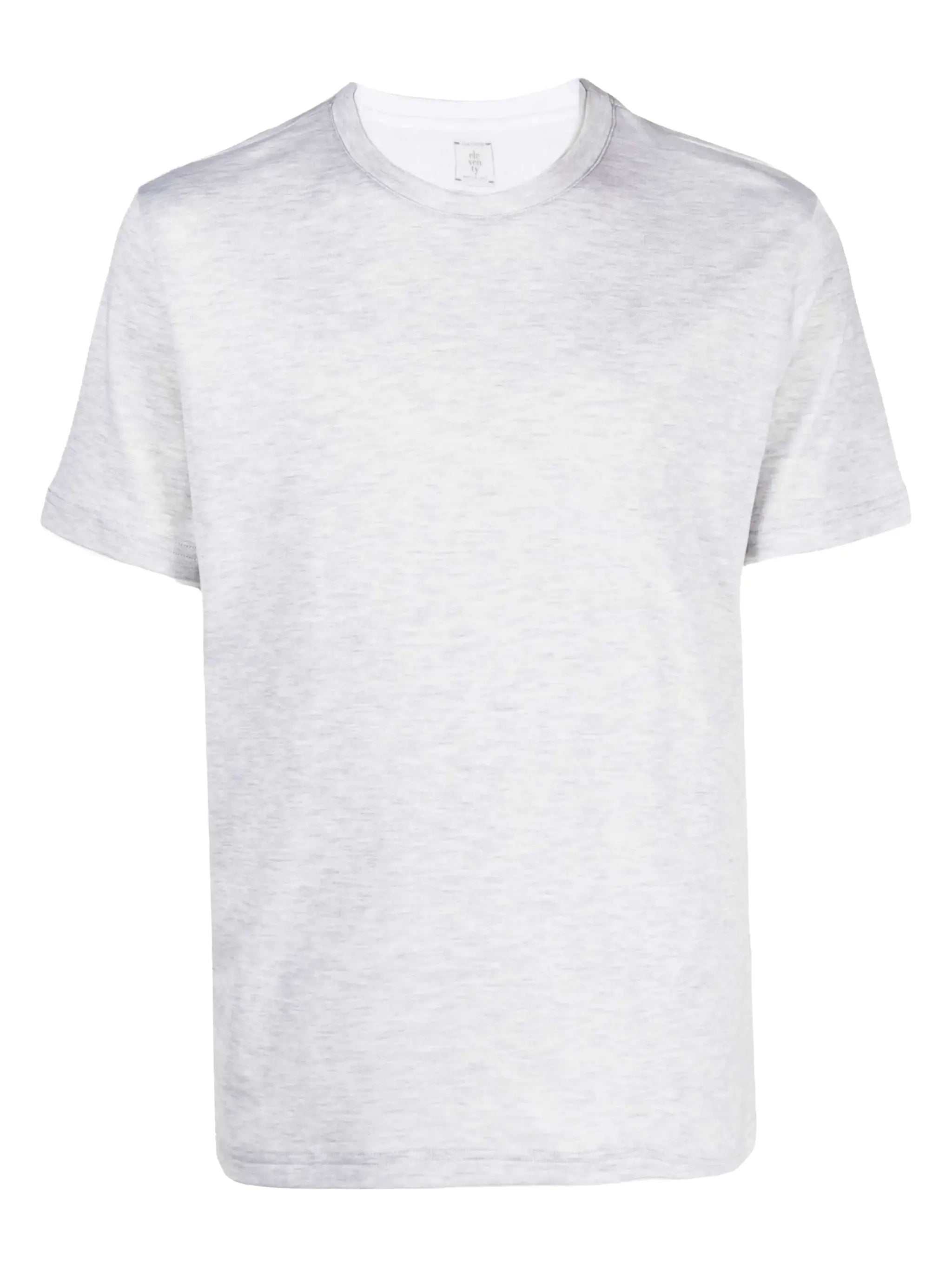 Classic White Heathered Cotton T-Shirt