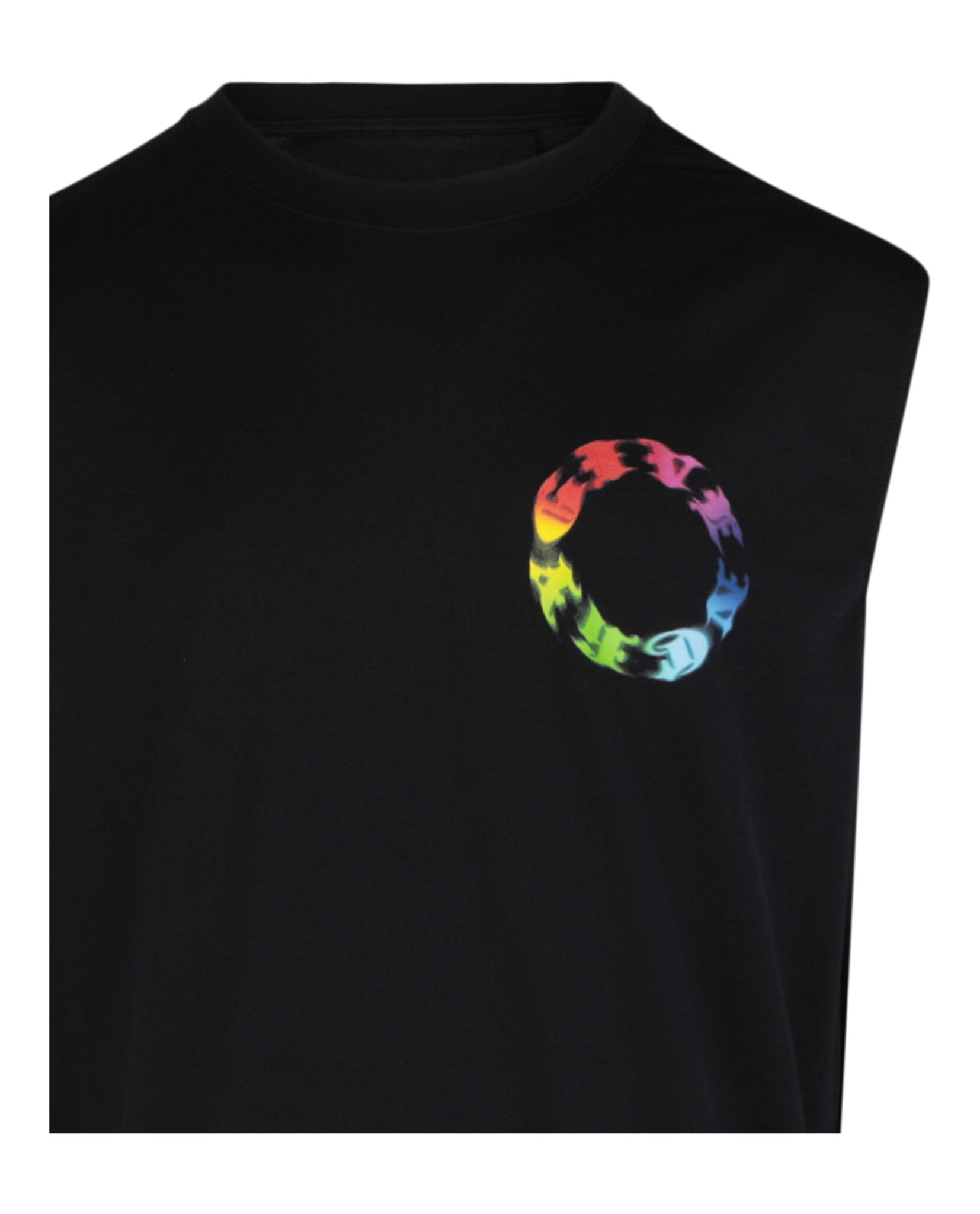 Logo Circle Print Slim-Fit T-Shirt