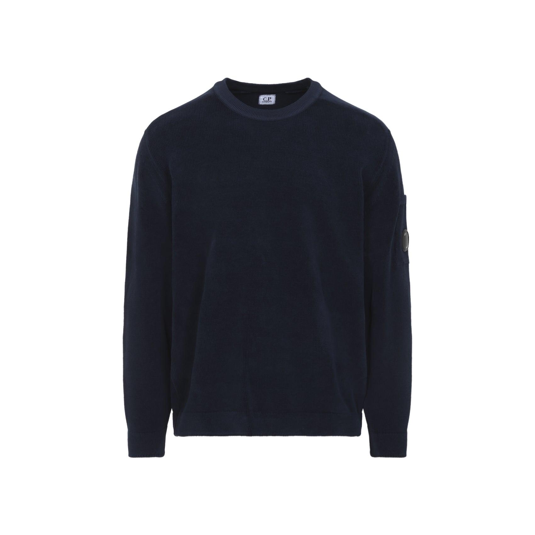 Long Sleeve Crew Neck Sweater With Textured Fabric