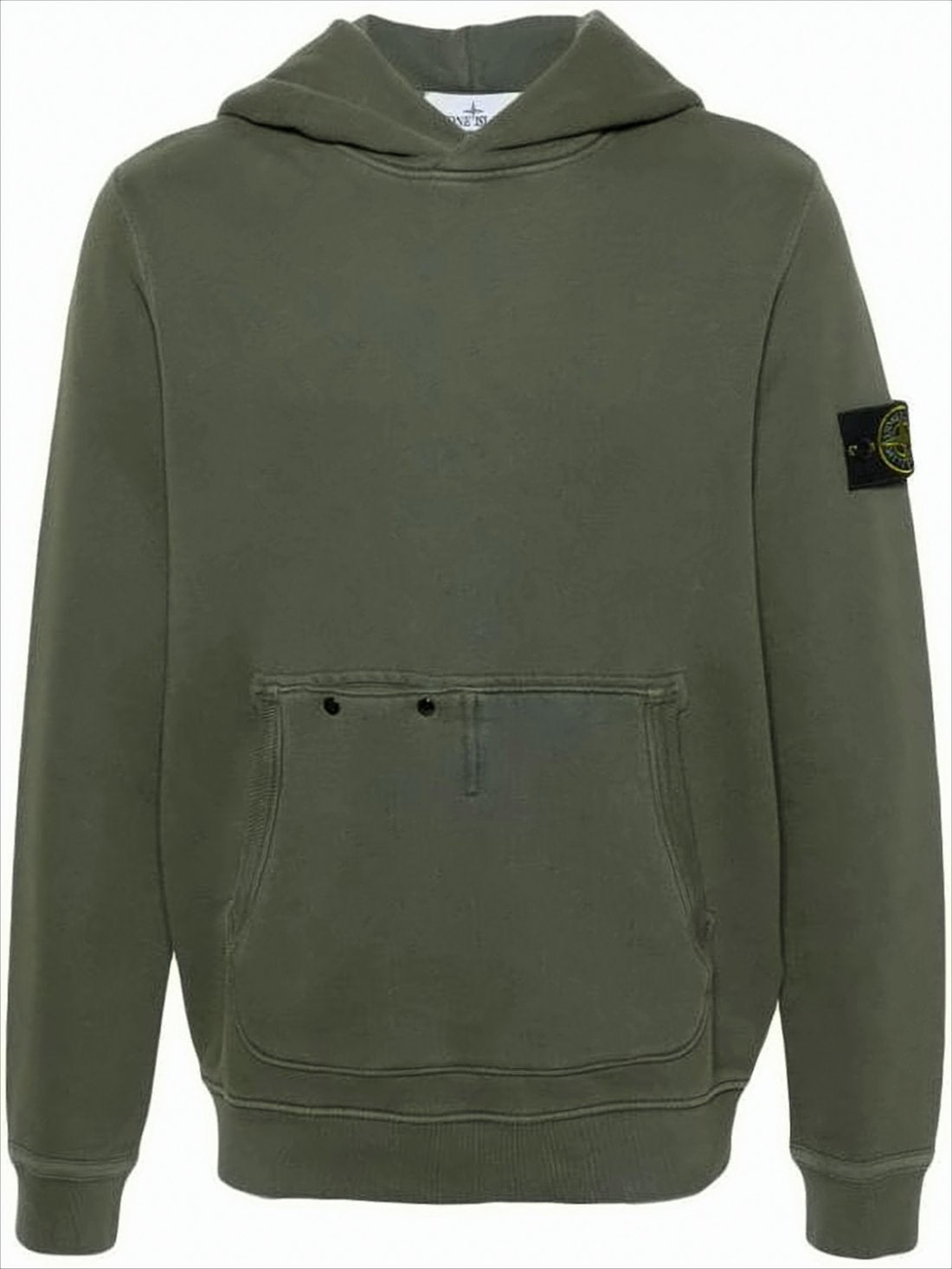 Relaxed Fit Olive Green Hoodie