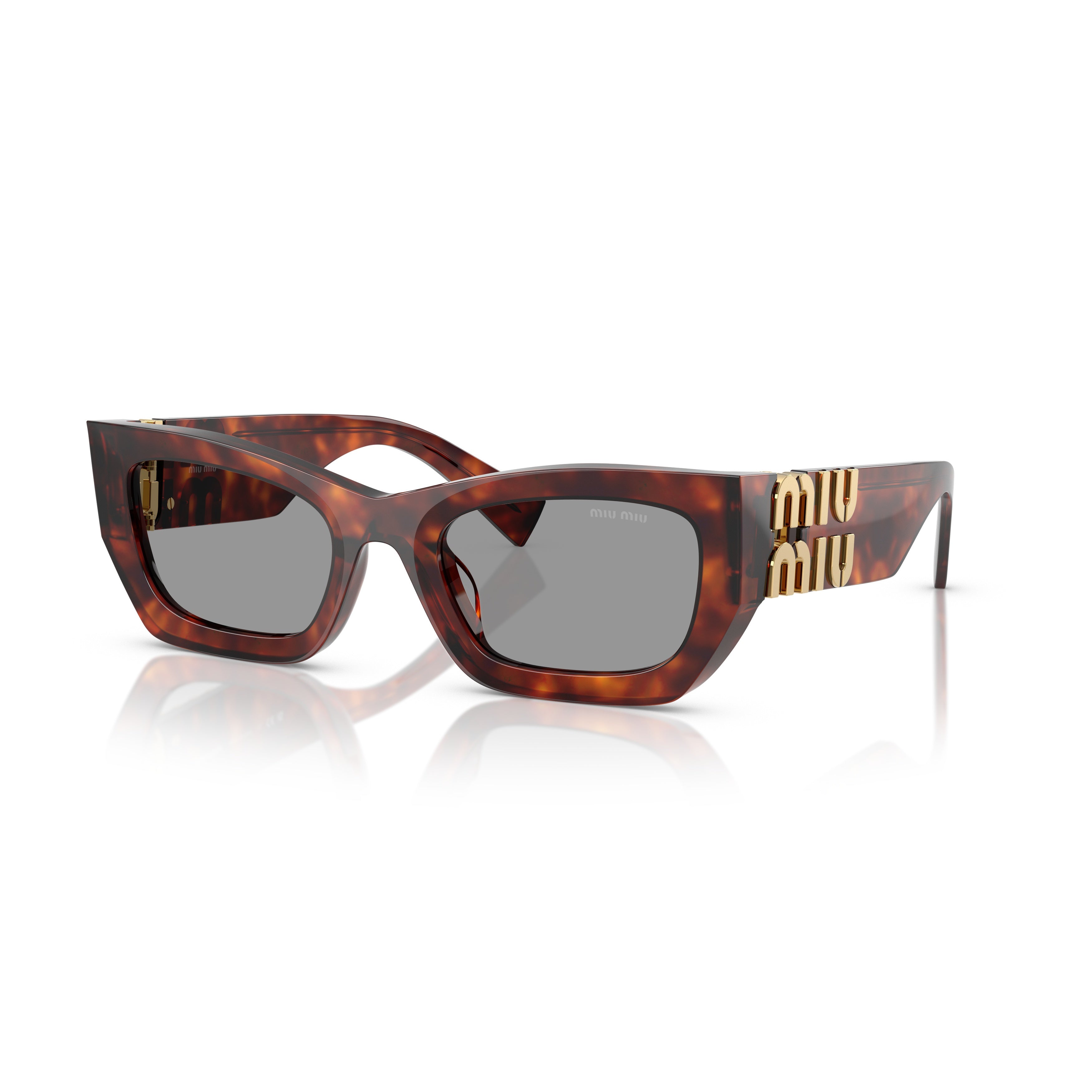 0mu 09ws Angular Tortoiseshell Acetate Sunglasses