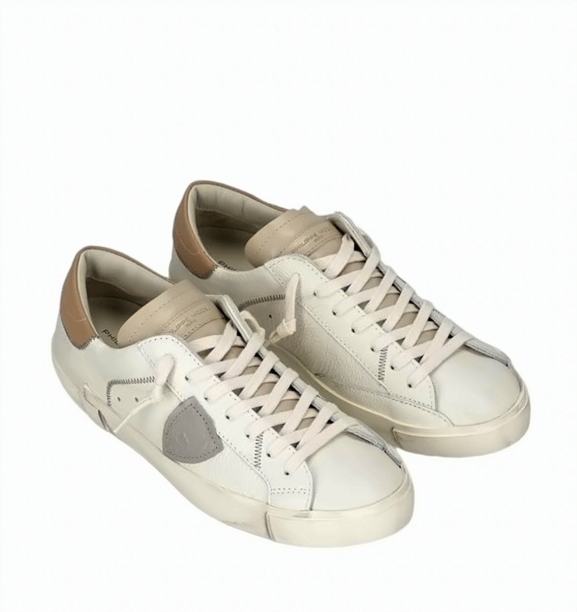 Prsx Low Leather Distressed Sneakers