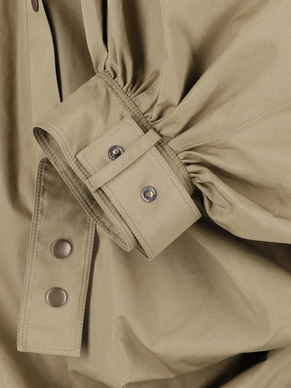 Neutral High-Collar Casual Fabric Jacket