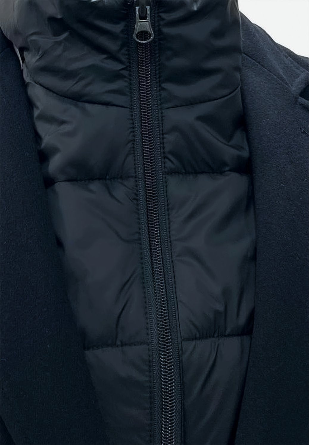 Single-Breasted Deep Blue Blazer With Removable Lining