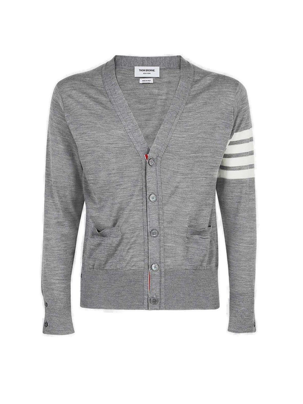 Tailored Grey Wool Cardigan