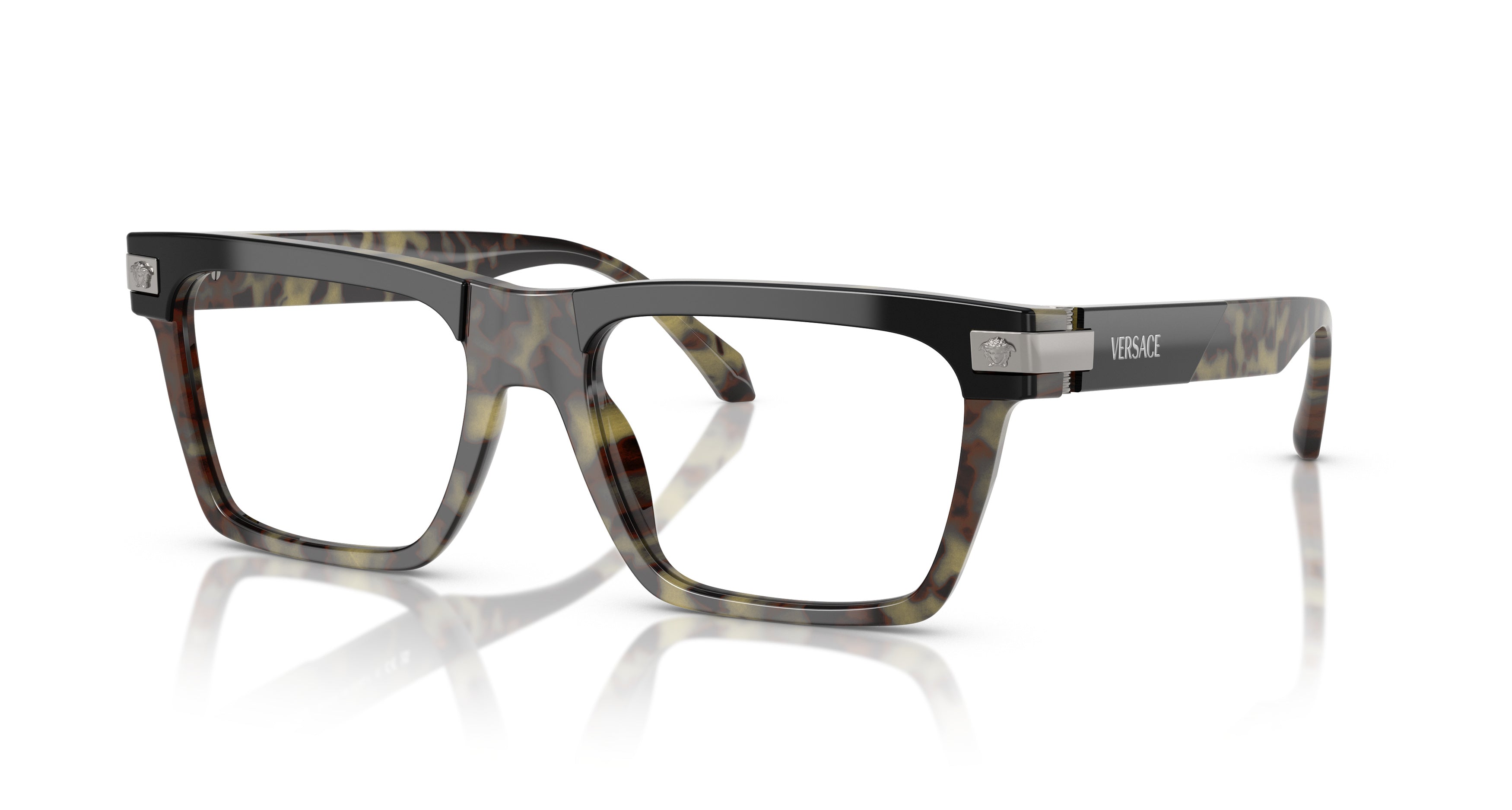 0ve3354 Oversized Square Tortoiseshell Sunglasses