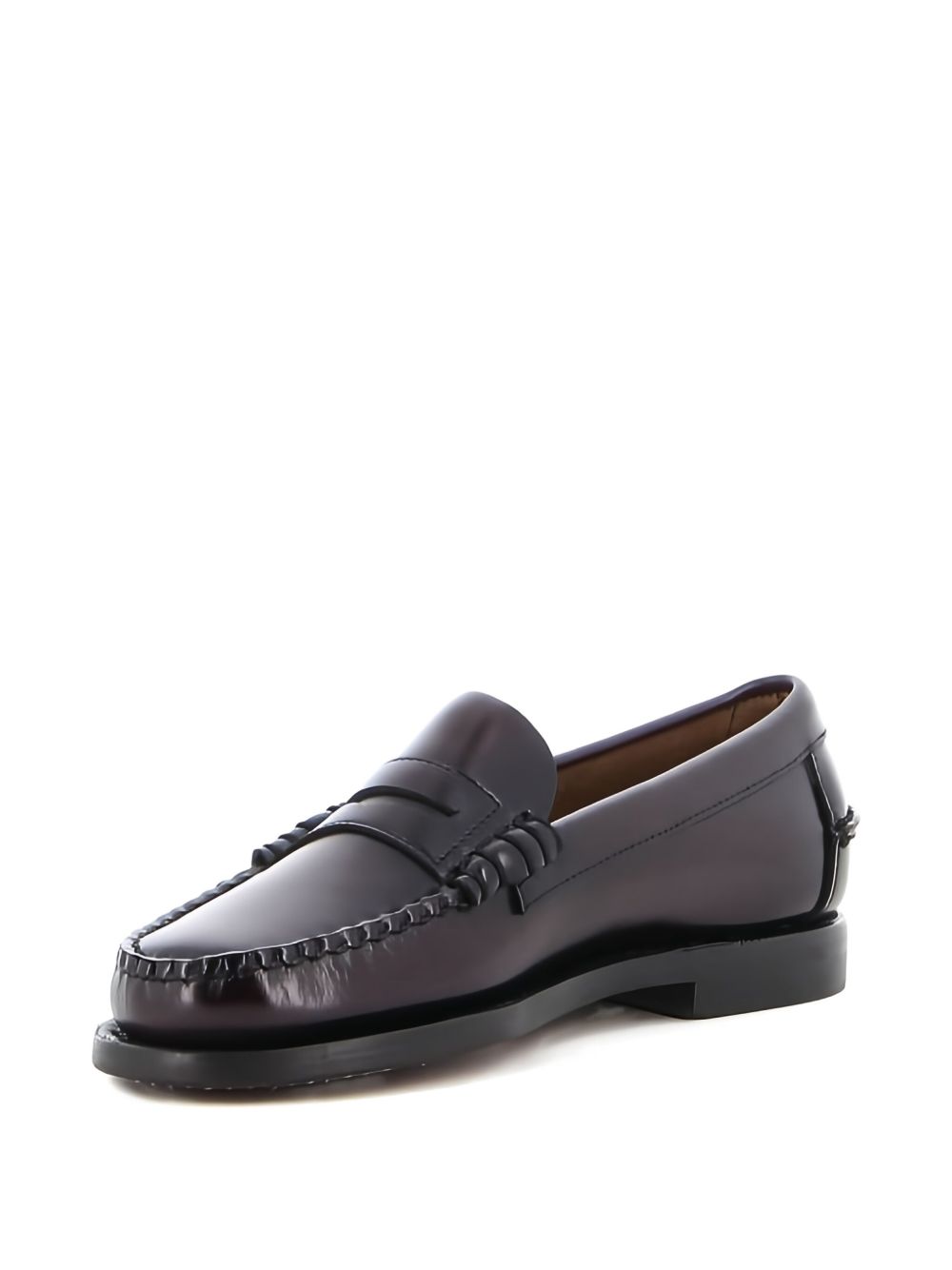 Round Toe Leather Dan Loafers
