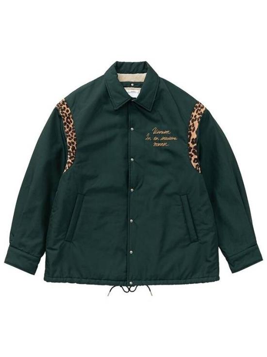 Leopard Print Accent Jacket With Adjustable Hem