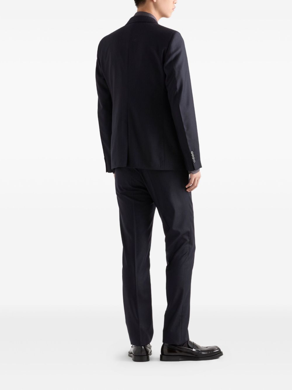 Tailored Navy Blue Suit Jacket and Matching Trousers