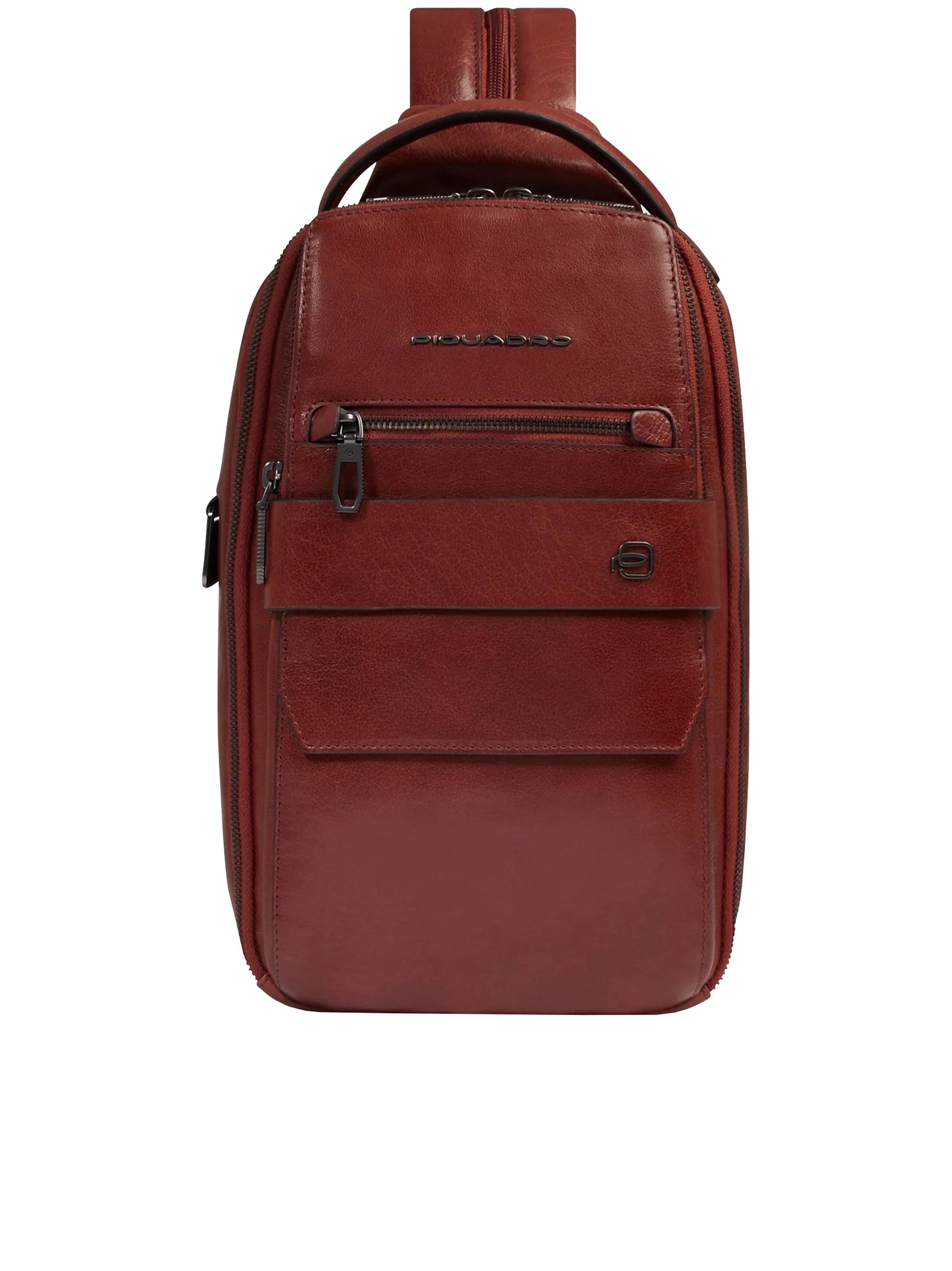 Reddish-Brown Monospalla Structured Backpack