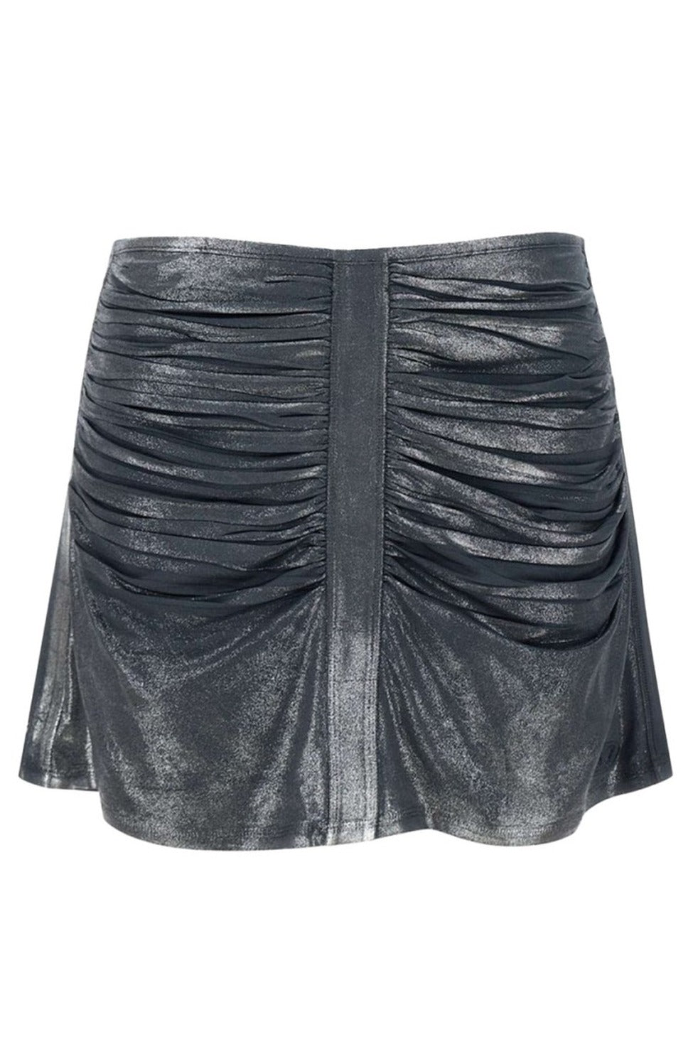 Gathered Multicolor Skirt With Soft Shine
