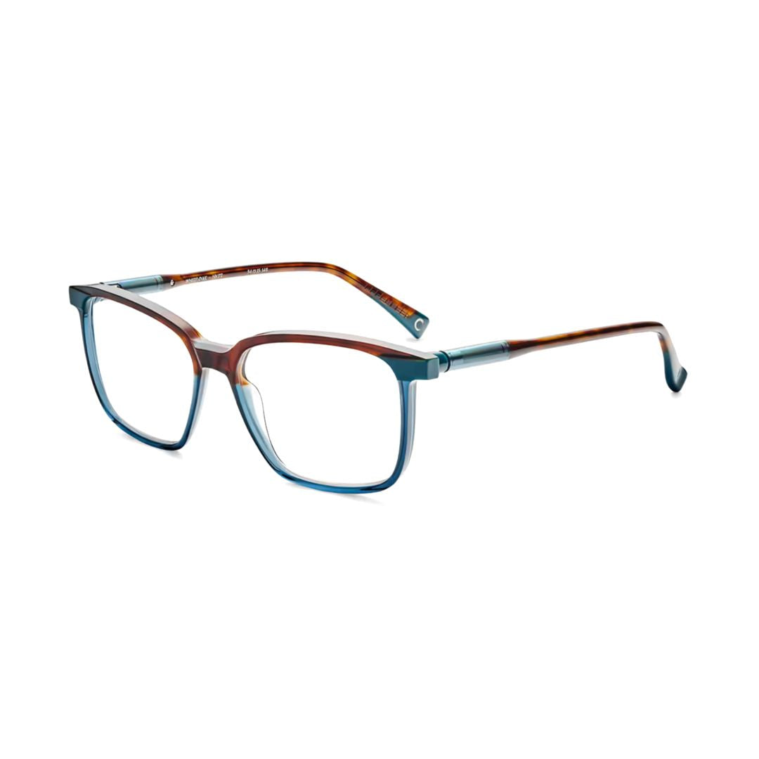 White Oak Gradient Rectangular Frame Sunglasses with Tortoiseshell Temples