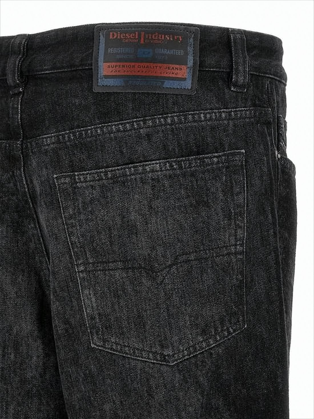 Relaxed Fit Black Denim Pants