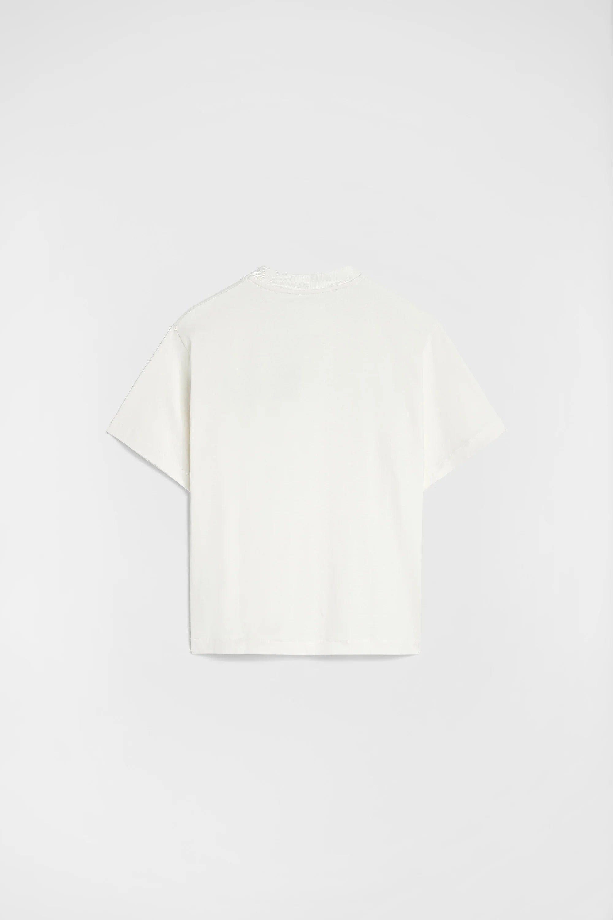 Relaxed Fit White Cotton T-Shirt