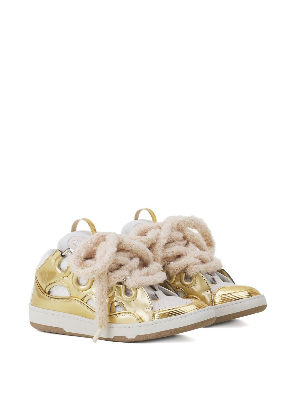 Metallic Gold Sneakers