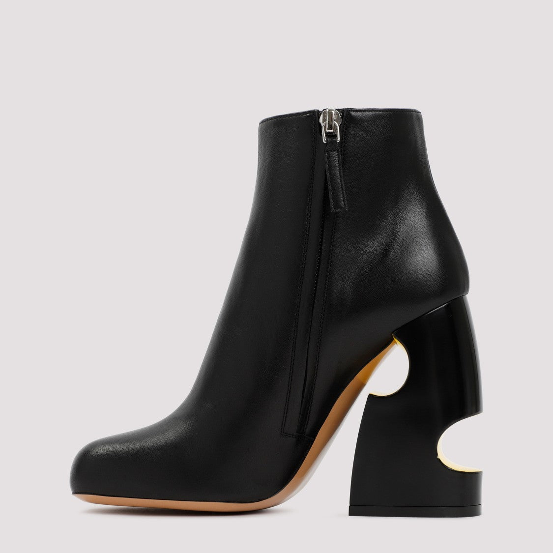 Black Pop Bulky Nappa Ankle Boot