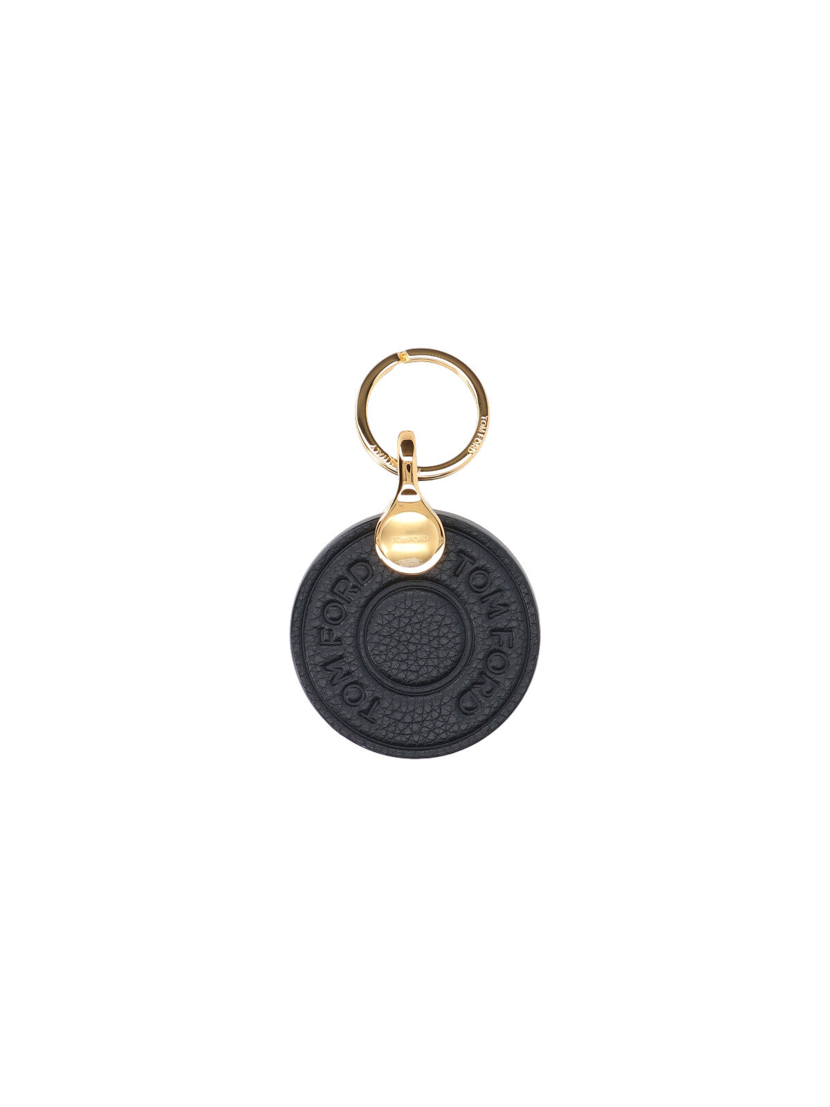Leather Key Ring, Black