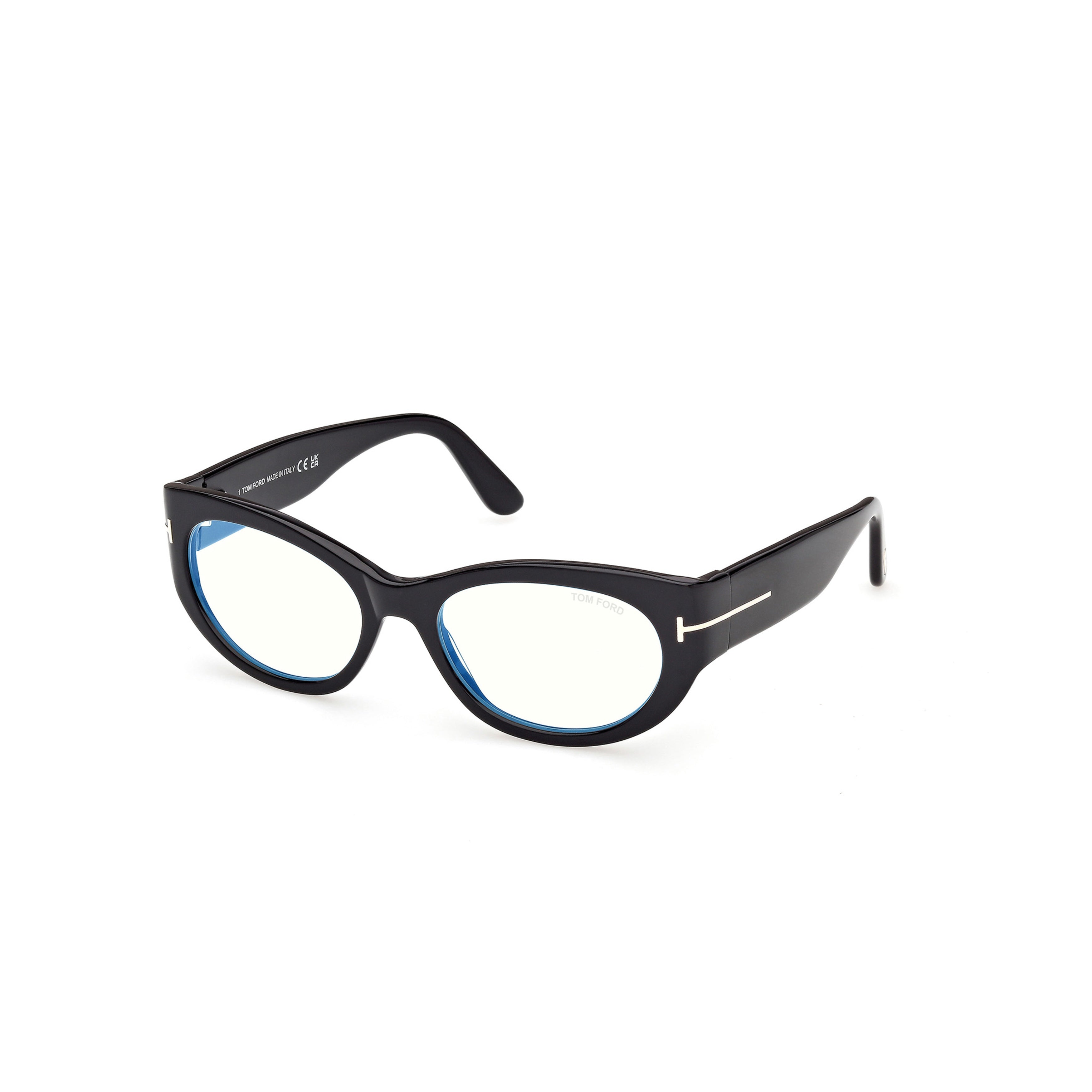 Ft6133-B Oval Frame Acetate Sunglasses