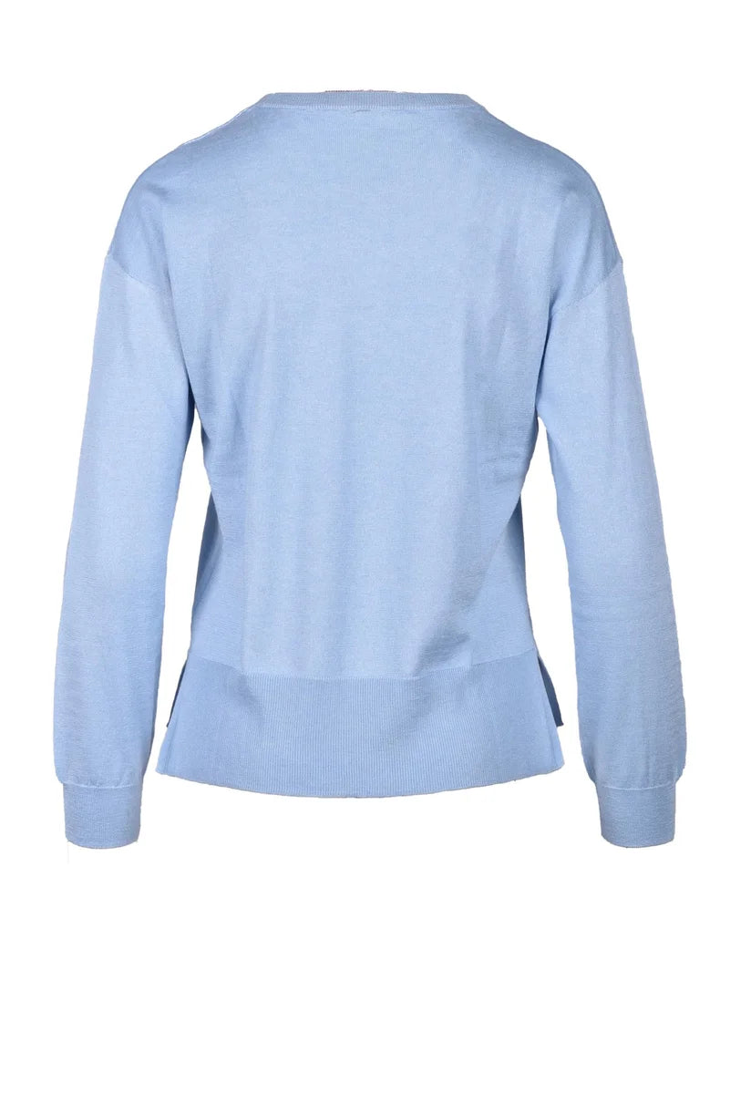Silk and Cashmere Sweater - Light Blue
