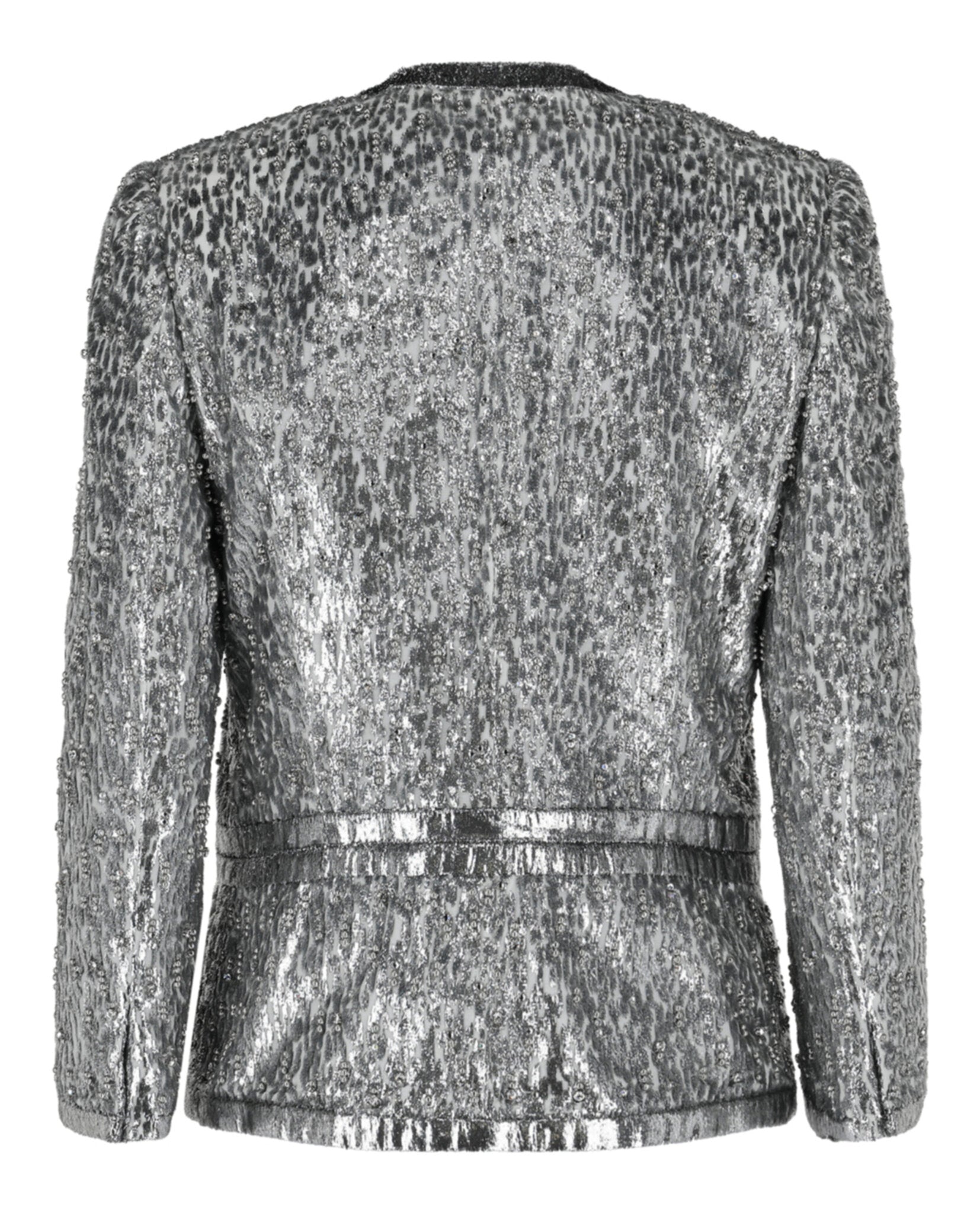 Animal Print Single-Breasted Jacket
