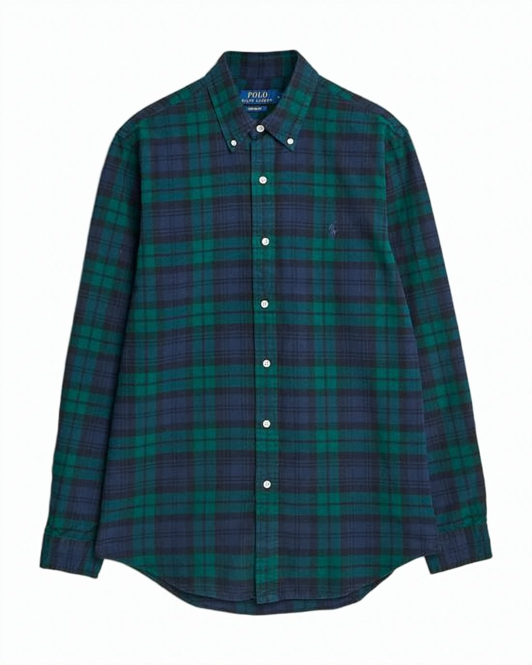 Plaid Long-Sleeve Button-Up Shirt