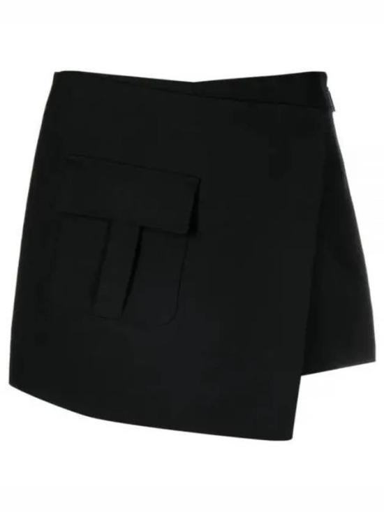 Midi Skirt With Unique Pocket Detail And Smooth Finish