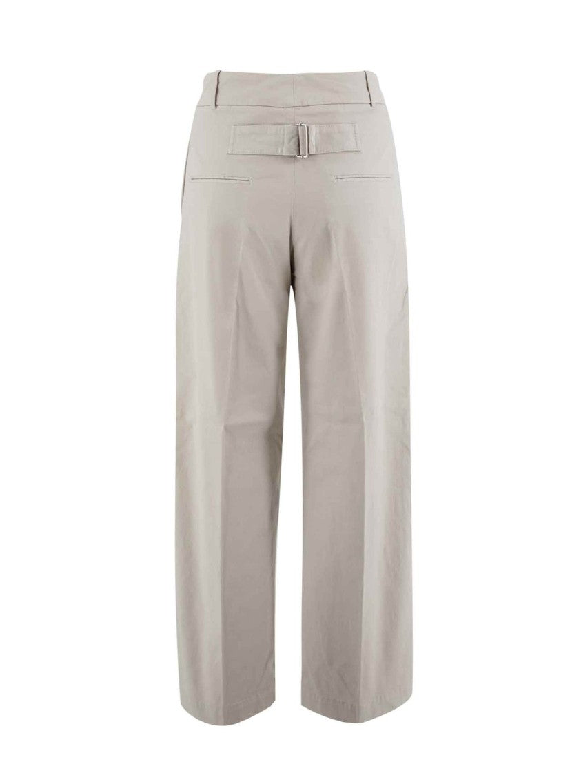 Straight-Leg Trousers With Mid-Rise Waist