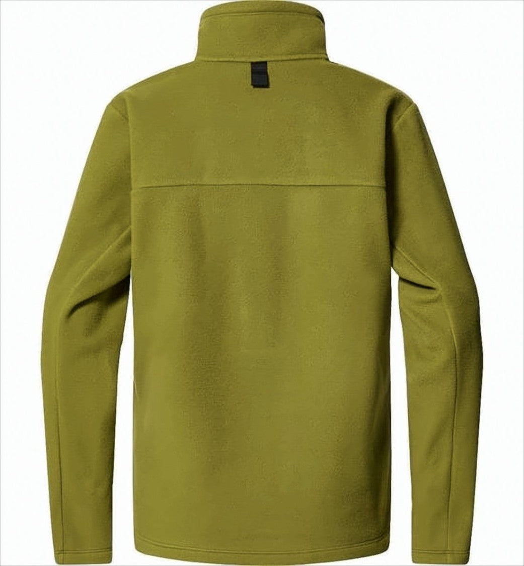High Collar Long-Sleeve Pullover with Relaxed Fit