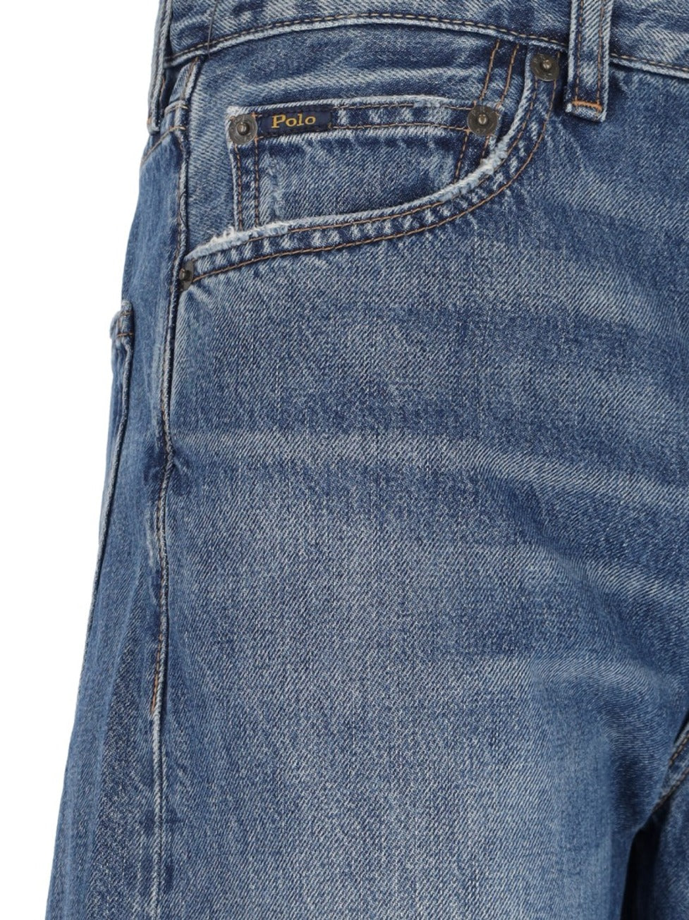 Straight Fit Destroyed Jeans – Blue