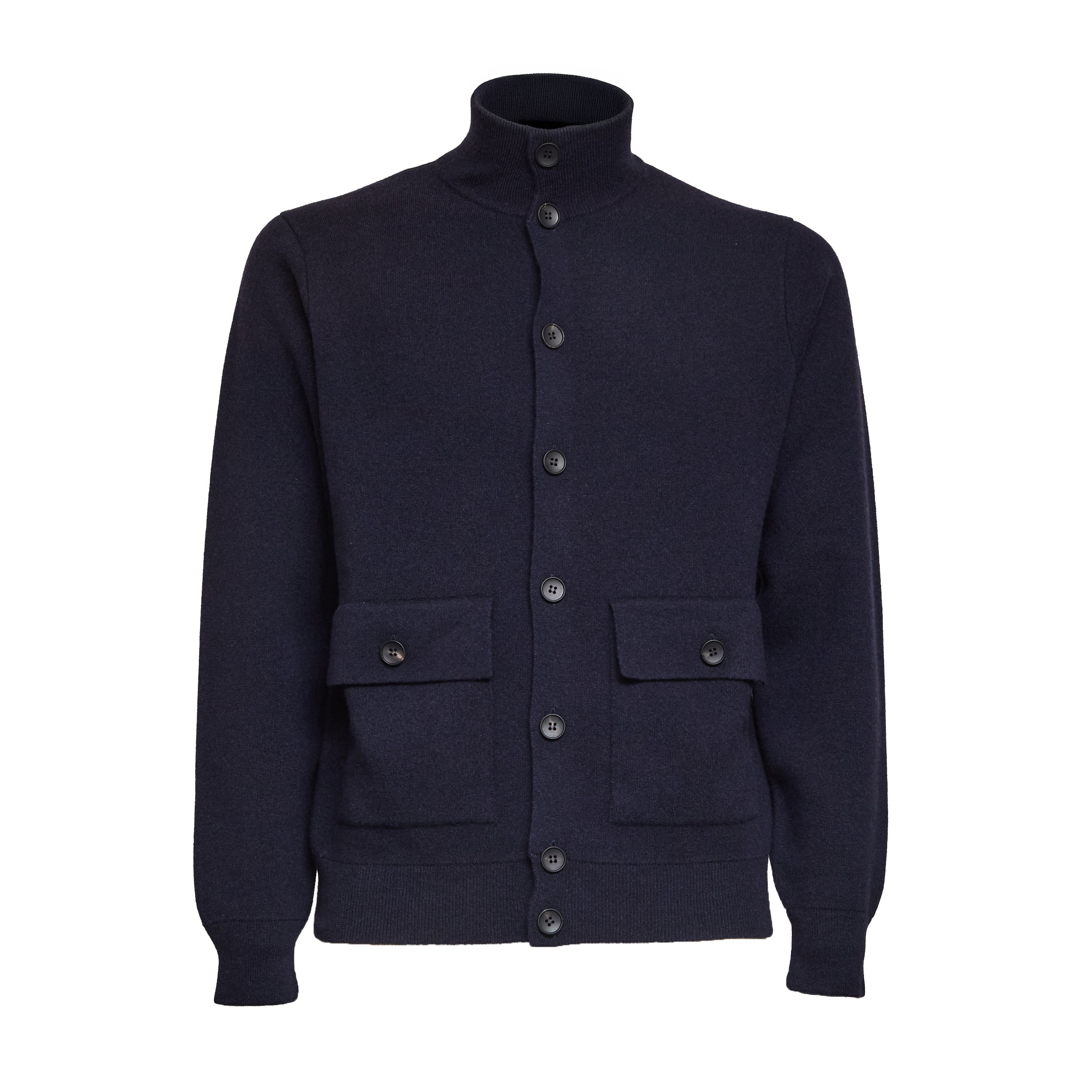Wool and Cashmere Button-Up Sweater