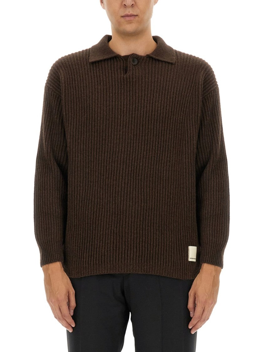 Textured Ribbed Wool Jersey