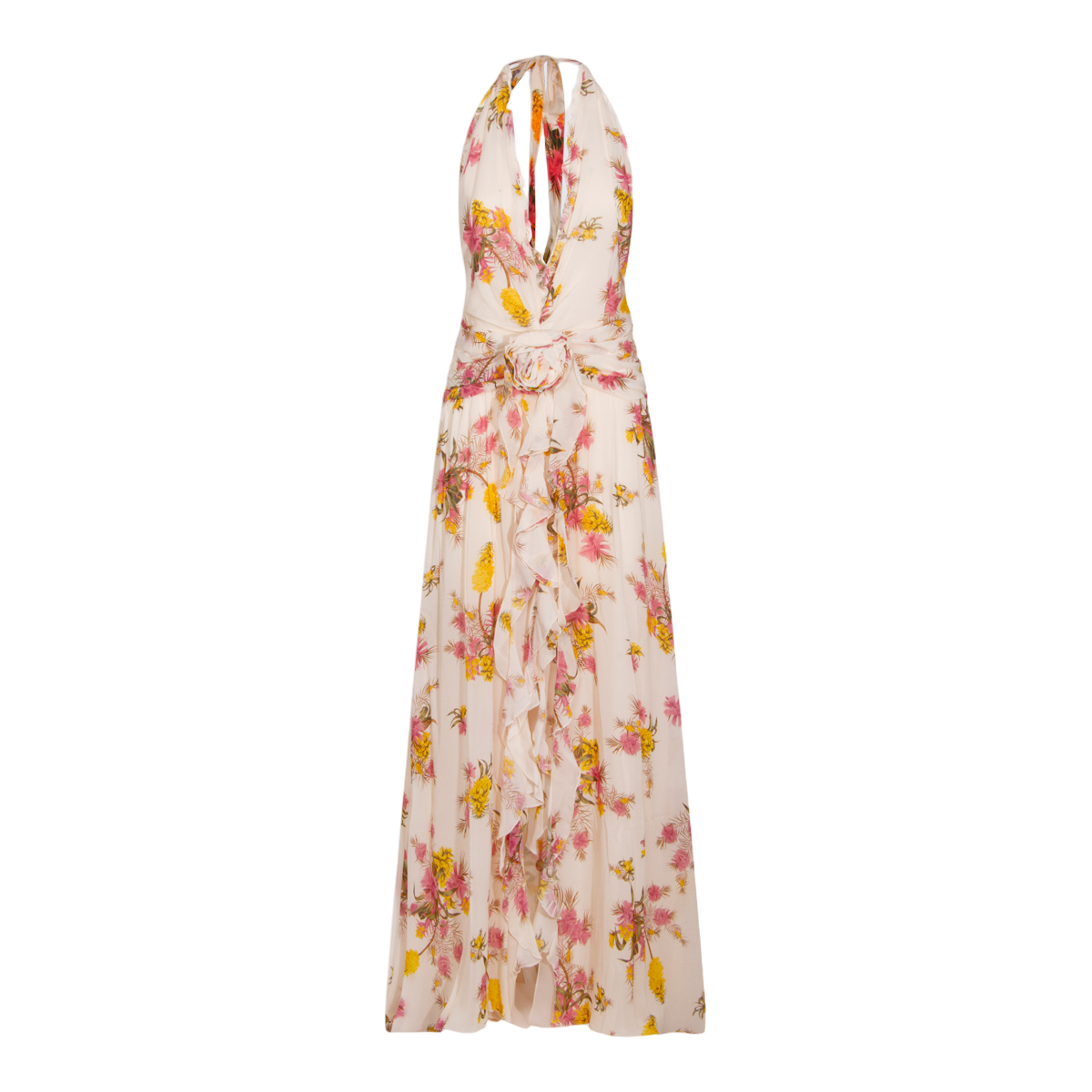 Flowing Silhouette Dress With Delicate Draping