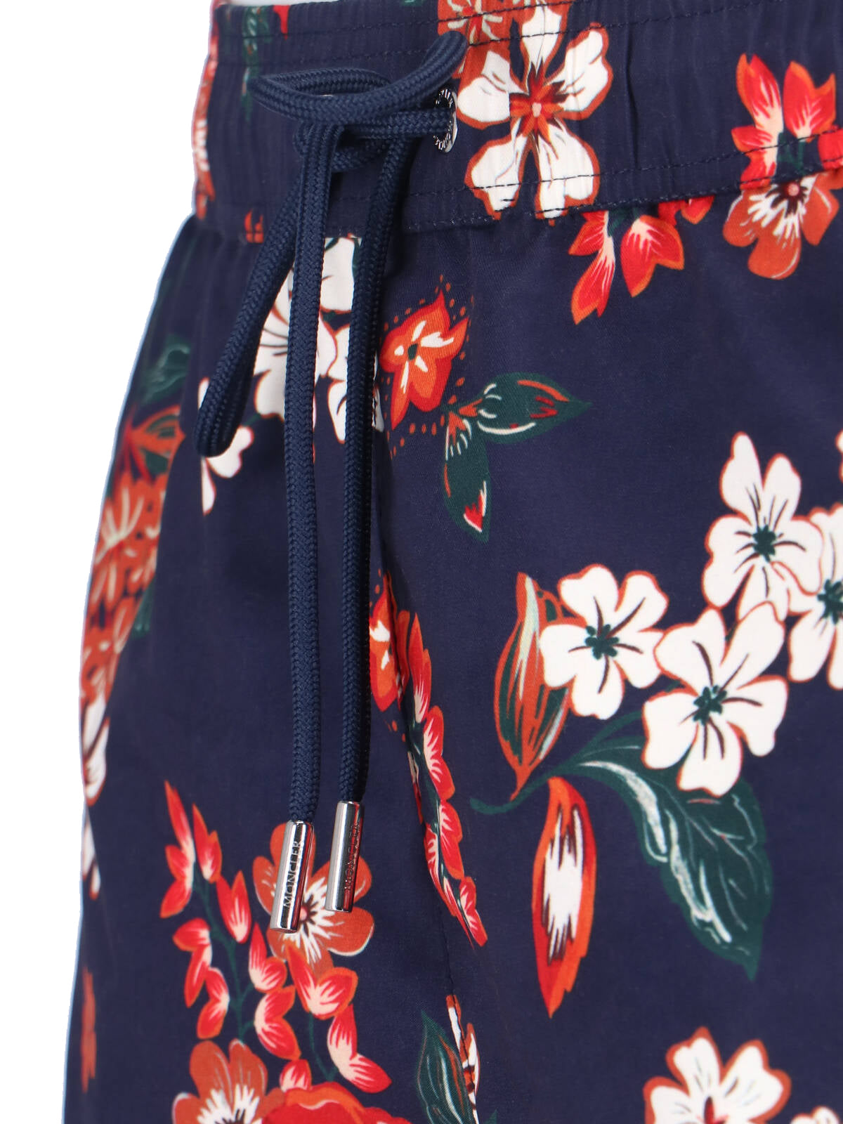 Blue All-Over Floral Pattern Swim Shorts