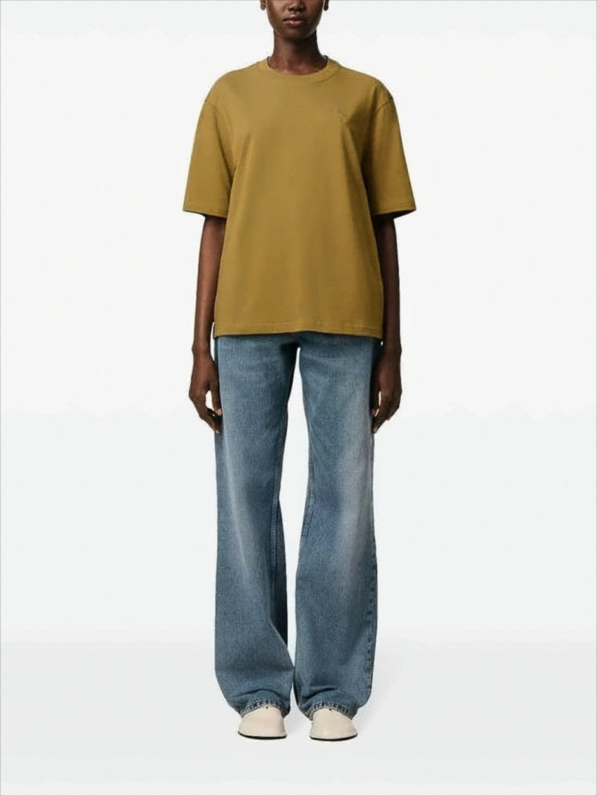 Boxy-Fit Short-Sleeved T-Shirt with Subtle Logo