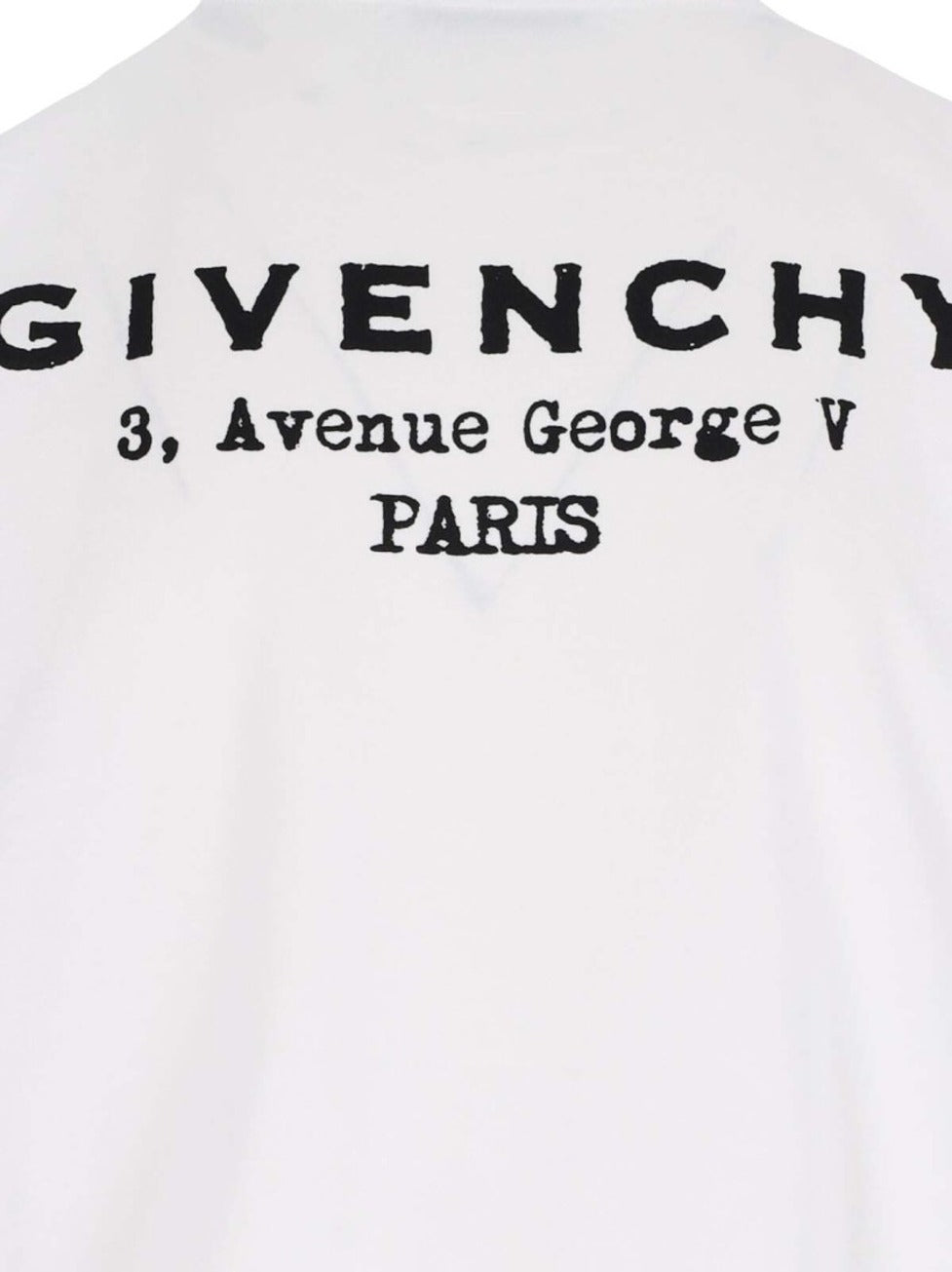 White Contrast Logo T-Shirt With Round Neckline