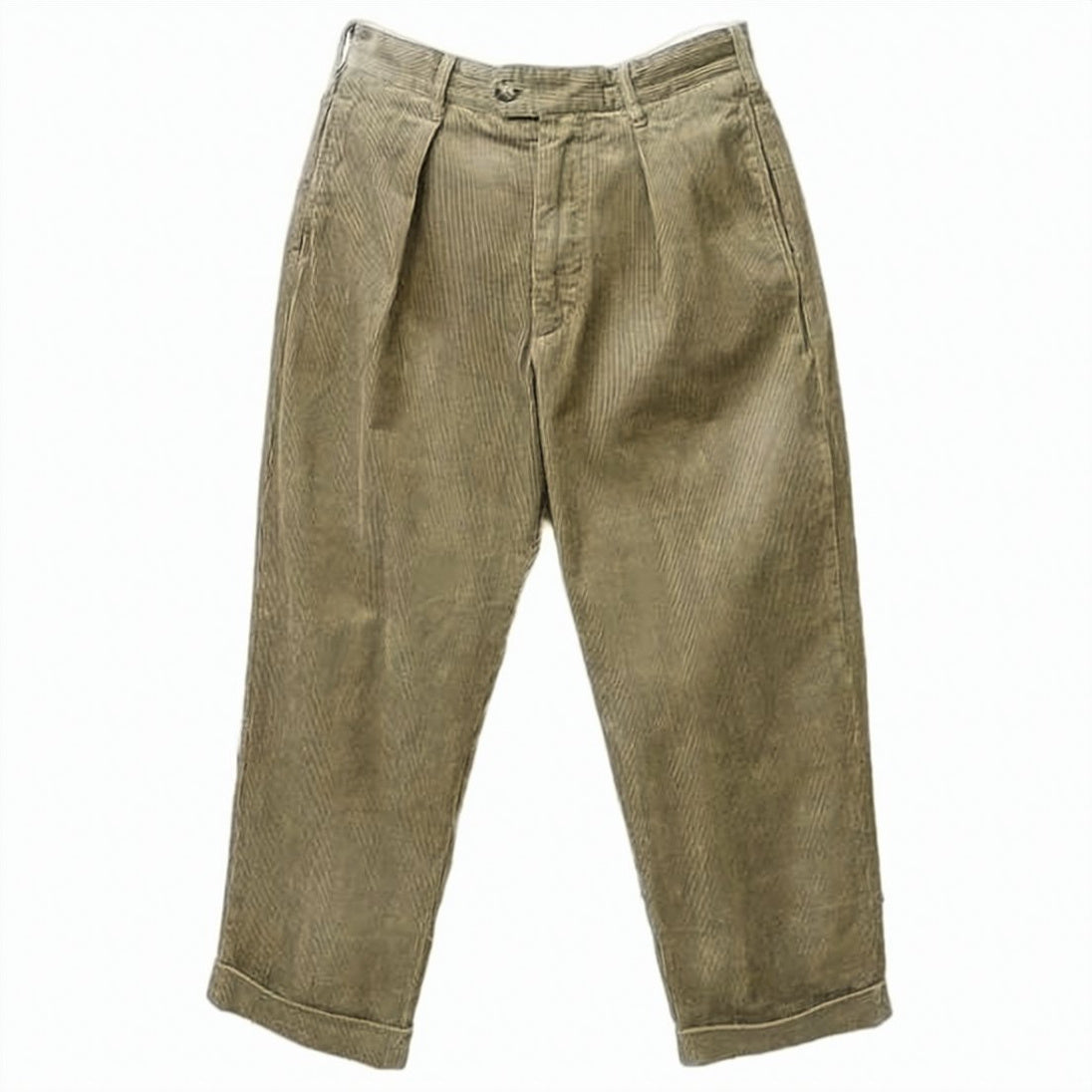 Relaxed-Fit Brown Corduroy Pants