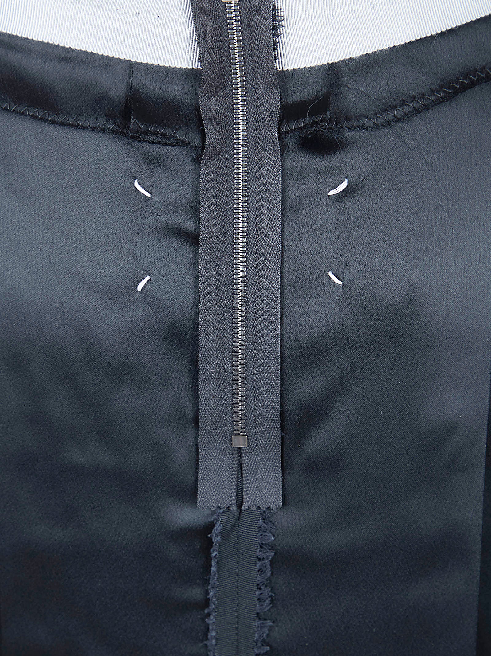 Pleated Skirt with Raw-Cut Hem