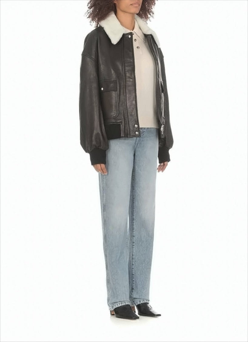 High-Waisted Light Blue Denim Pants With Vintage Appeal
