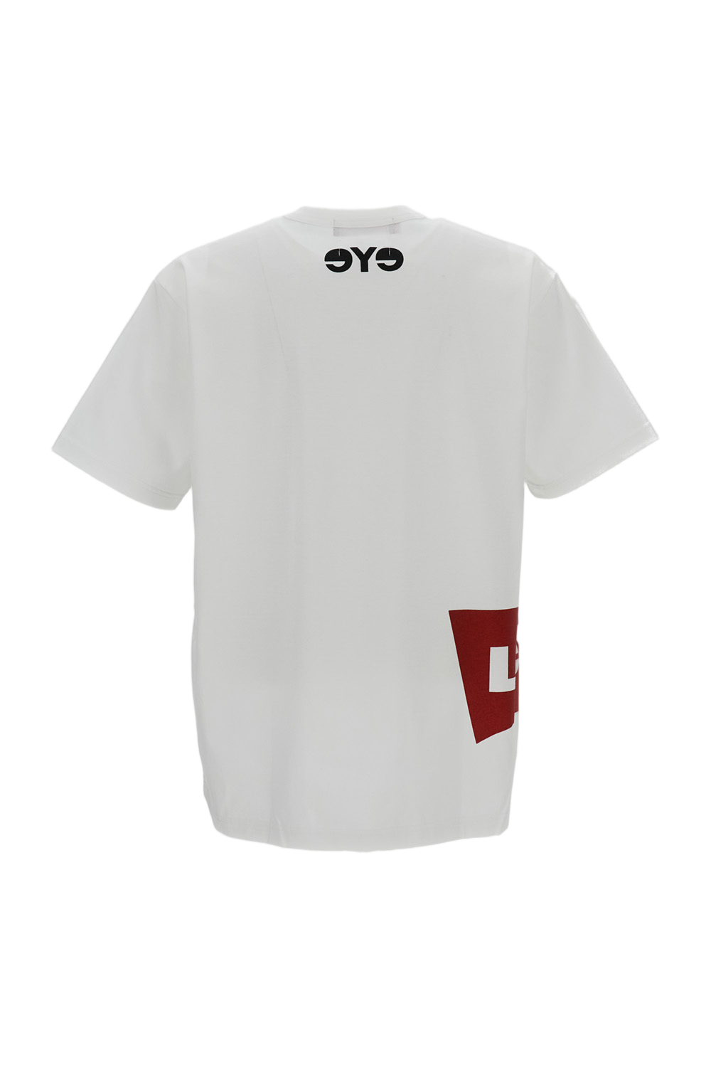 White 'Short-Sleeved Wide' Cotton T-Shirt