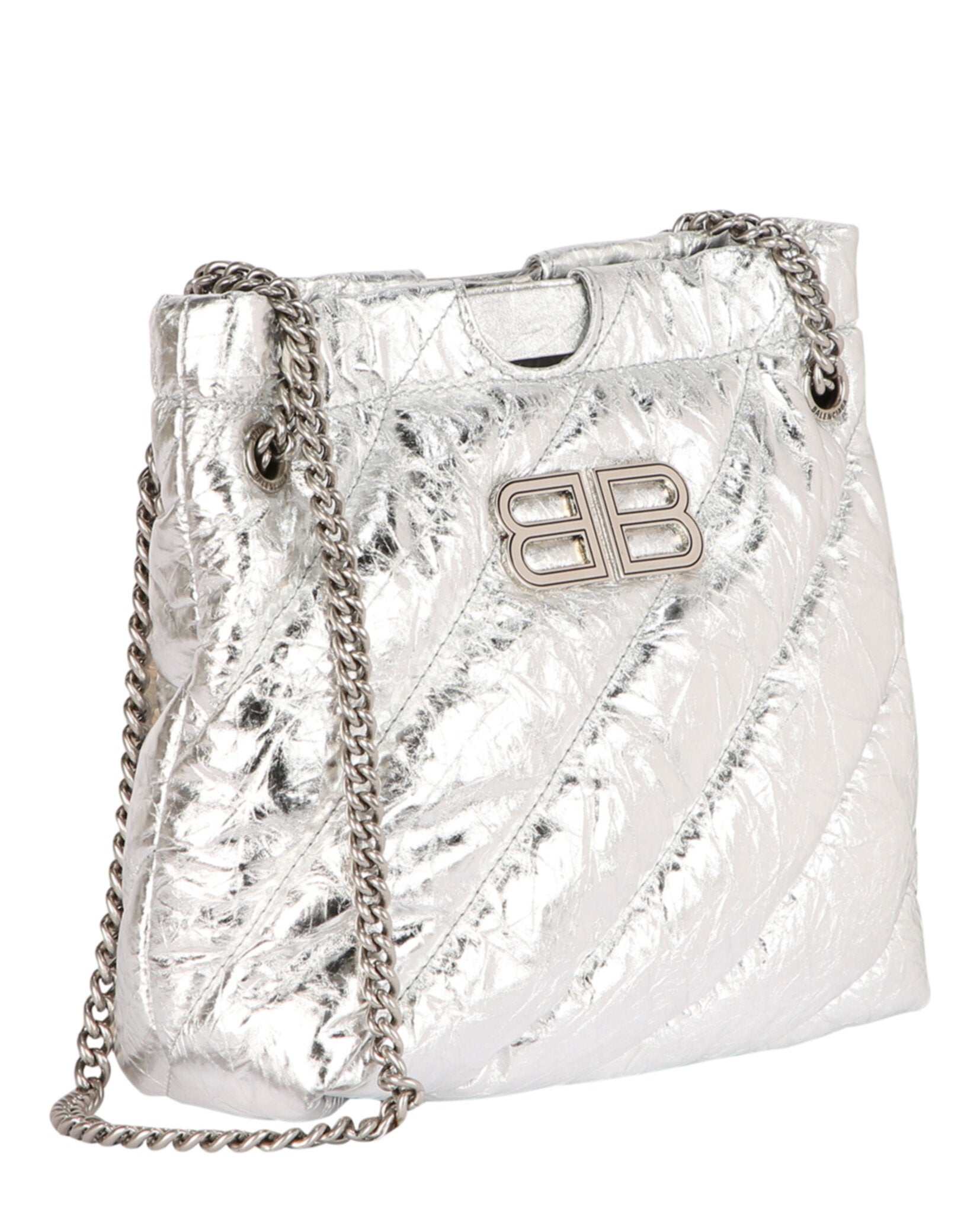 Xs Metallized Quilted Crush Tote Bag