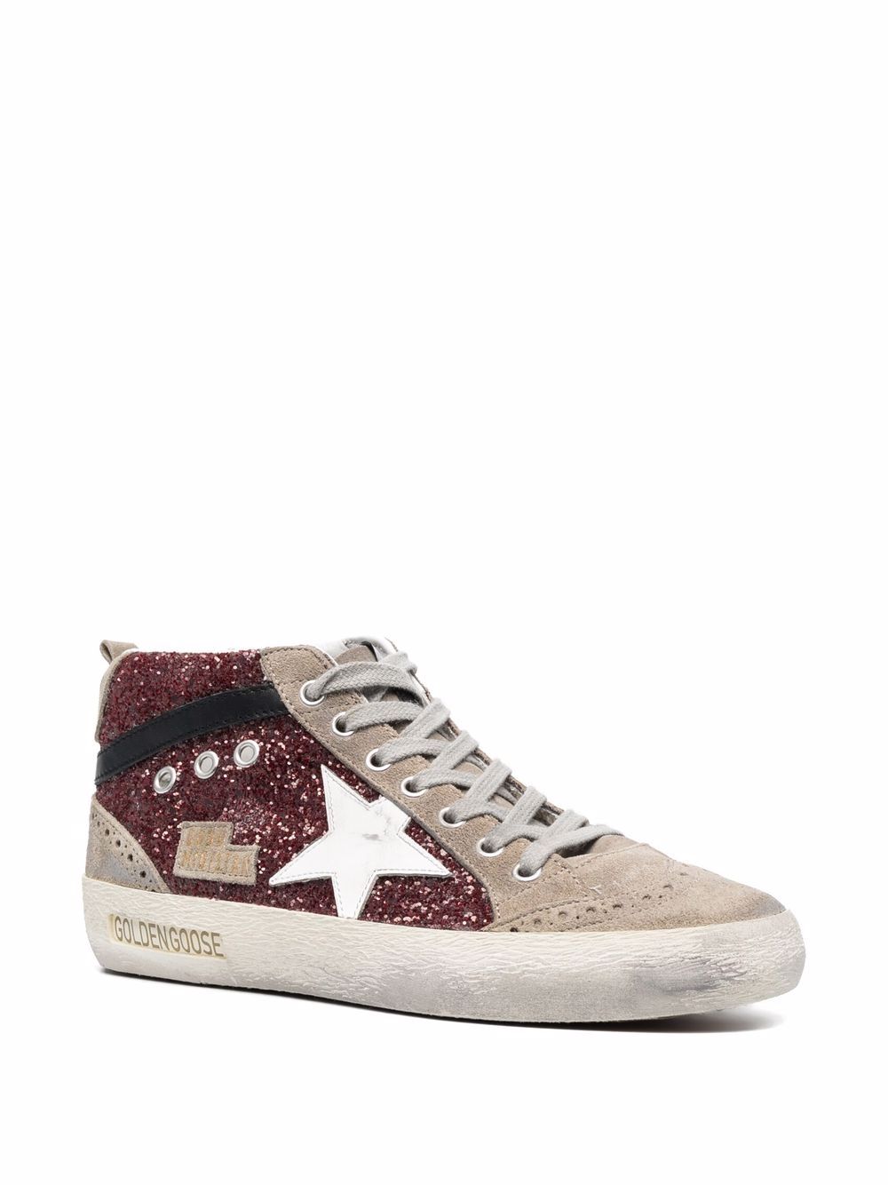 Mid-Top Sneakers with Silk