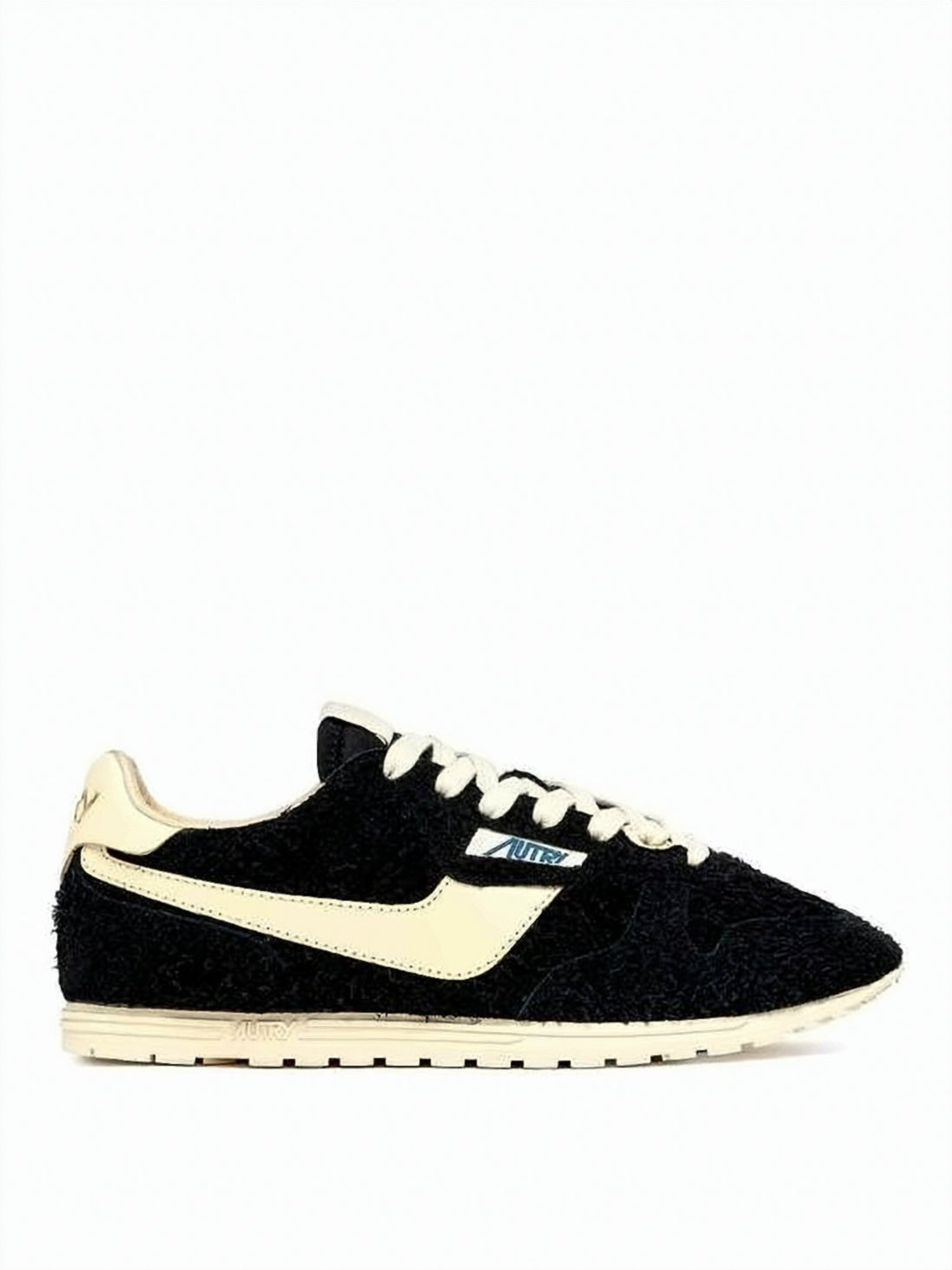 Textured Black Suede Sneakers