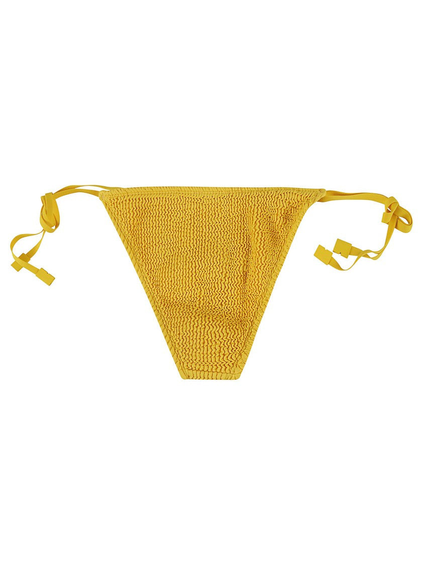 Textured Yellow Bikini Bottom