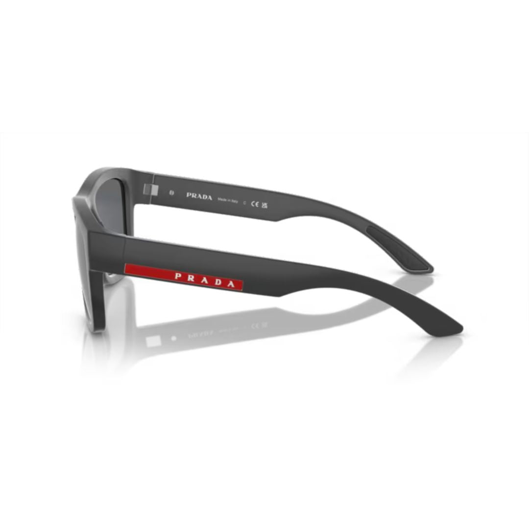 0ps 01zs Sporty Matte Black Rectangular Sunglasses