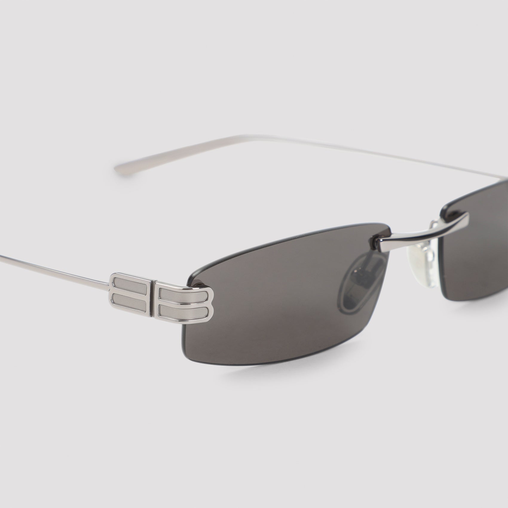Rimless Silver Sunglasses