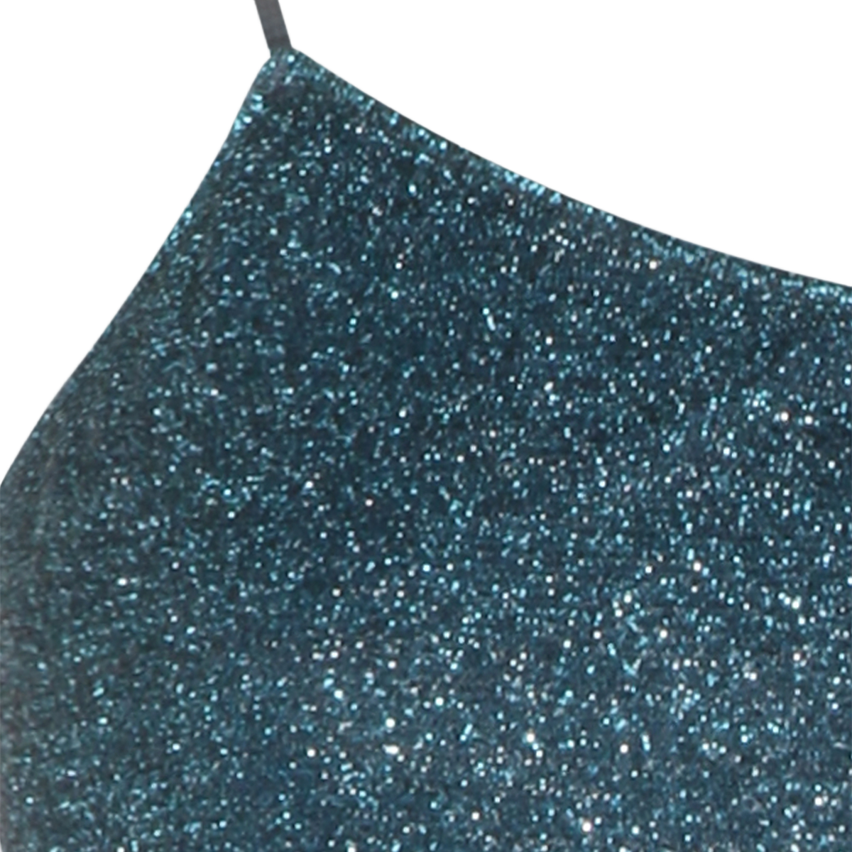 One-Piece Swimsuit with Glittery Fabric