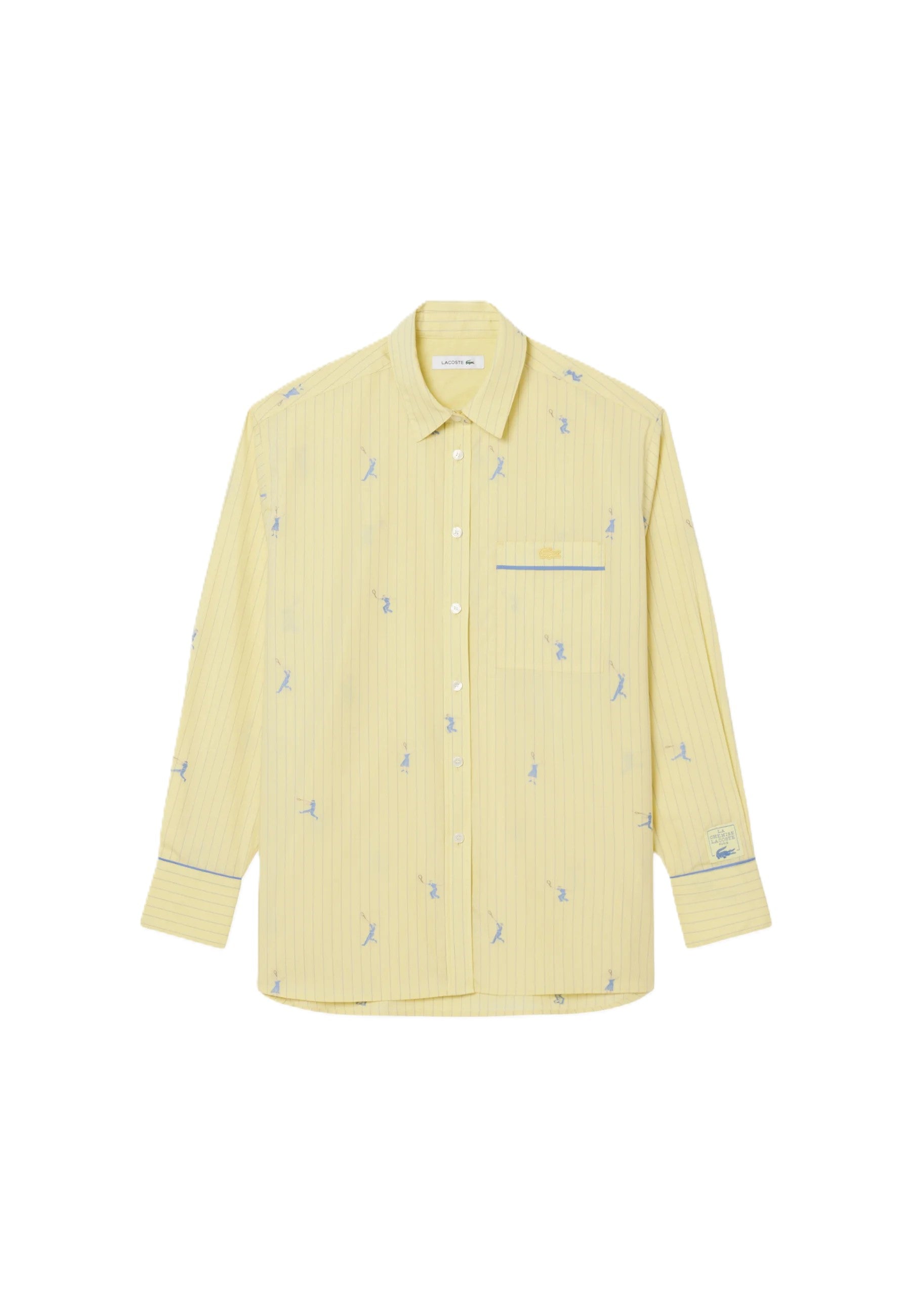 Yellow Monogram Jacquard Oversized Shirt