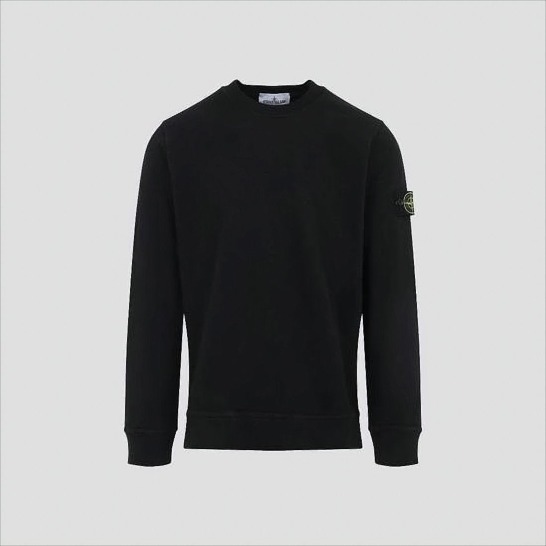 Long-Sleeve Crewneck Sweatshirt with Distinctive Patch